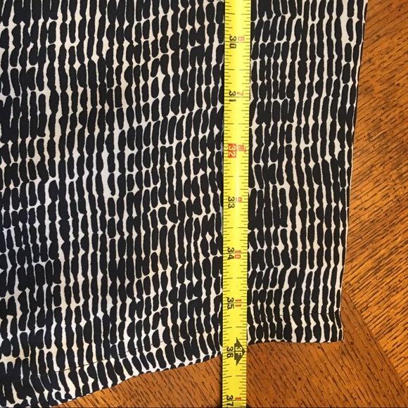 Hilary Radley Black & Ivory White Print Dress 8 - Picture 7 of 7